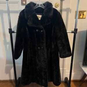 Byck's Louisville Vintage Faux Fur Full-Length Coat